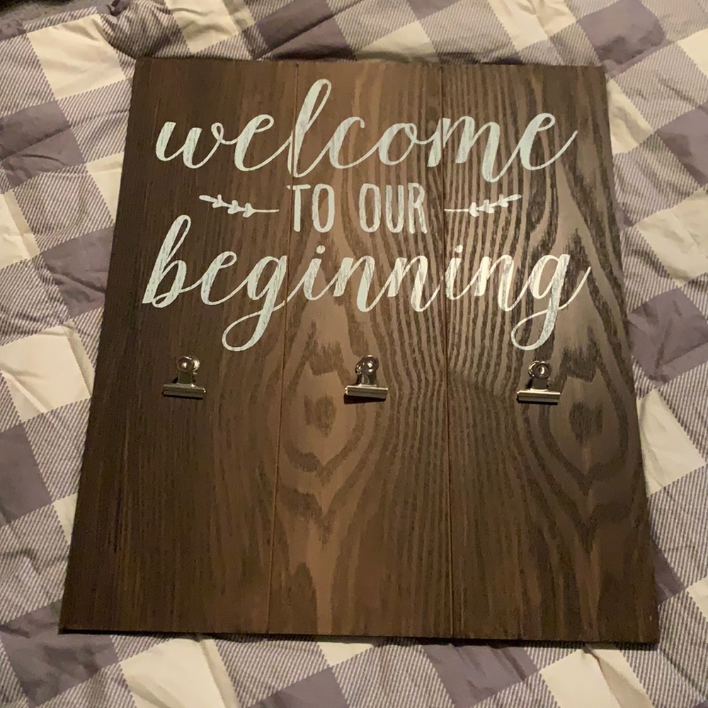 Wedding Sign, Picture Holder